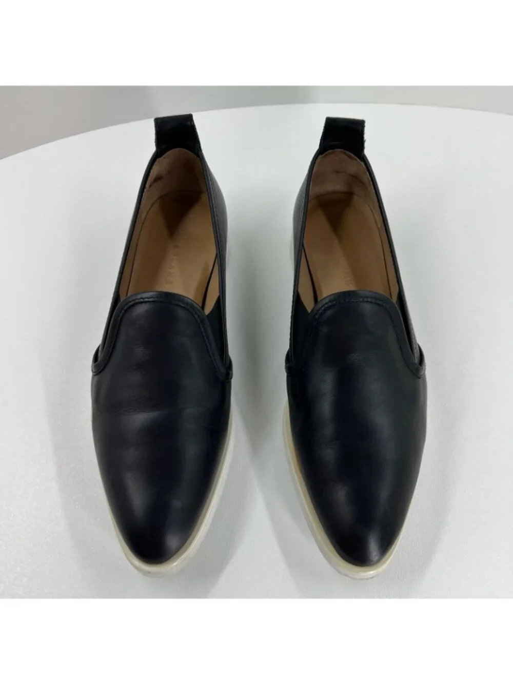 Everlane The Leather Street Shoe Loafer Womens 9 Slip On Sneakers Pointed Black - Picture 9 of 12